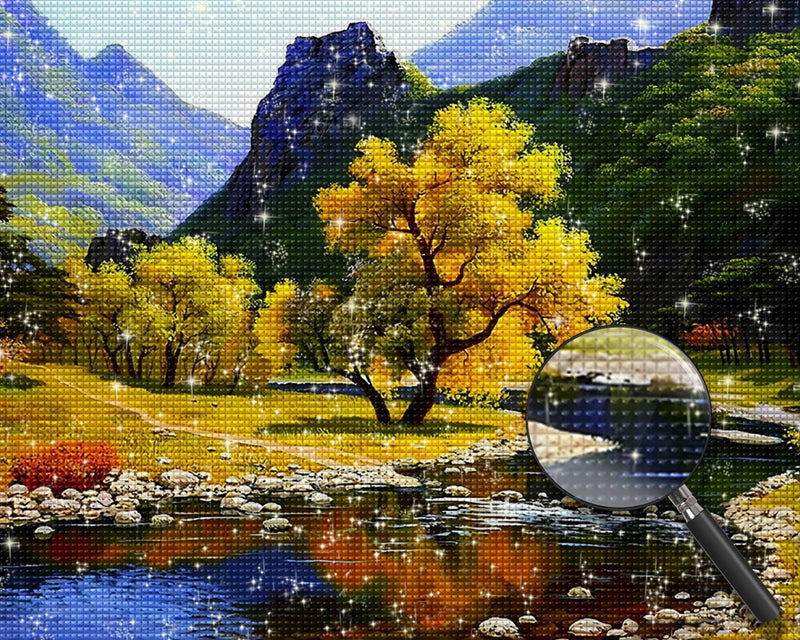 Das Tal im Herbst Diamond Painting