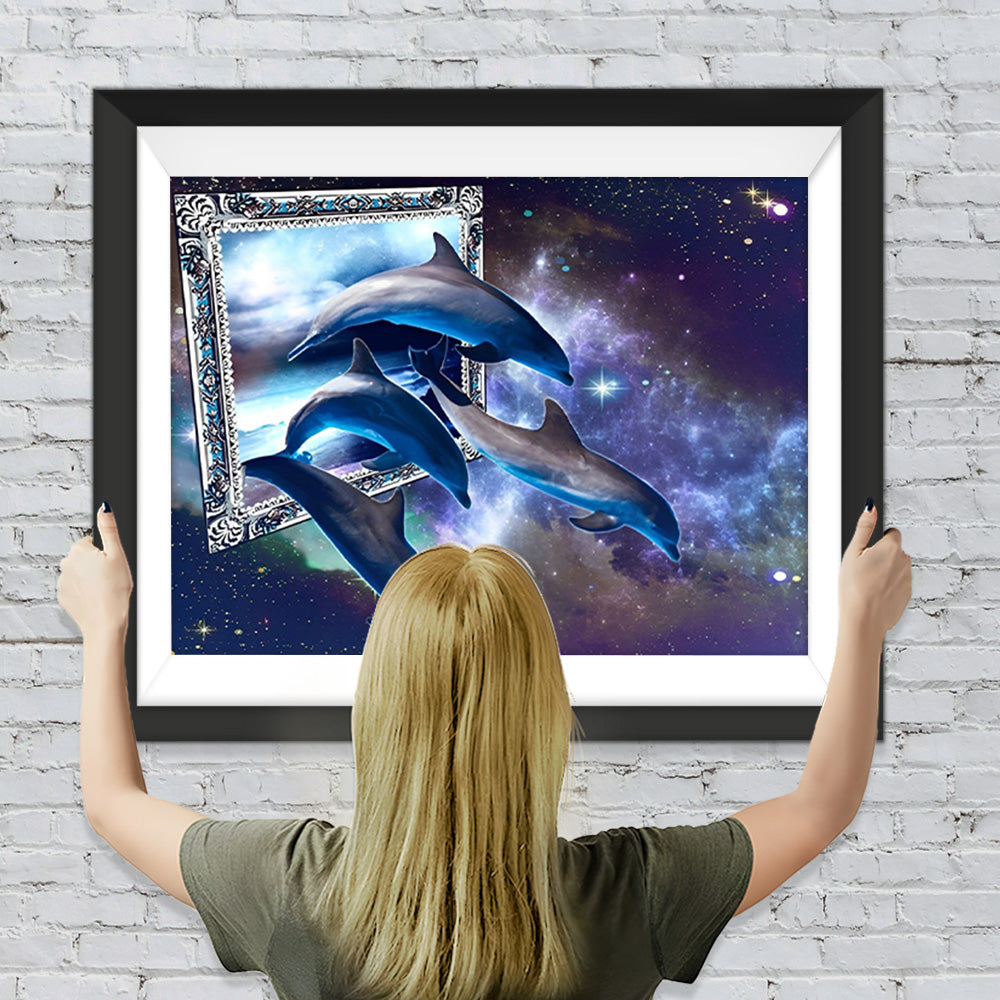Delfine Sternenhimmel Diamond Painting