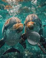 Delfinpärchen unter dem Meer Diamond Painting