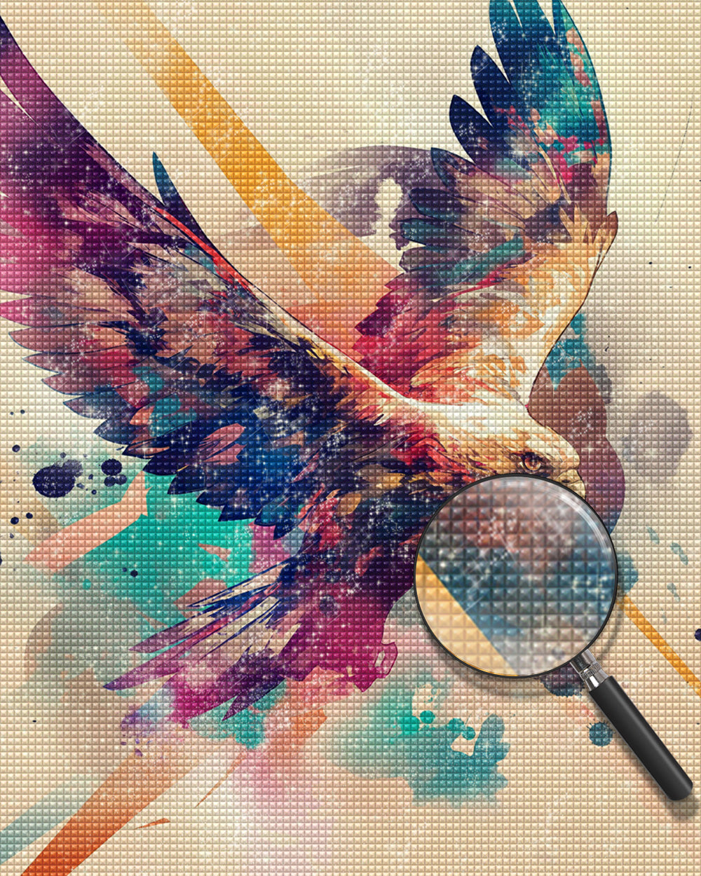 Der Adler fliegt hoch Diamond Painting