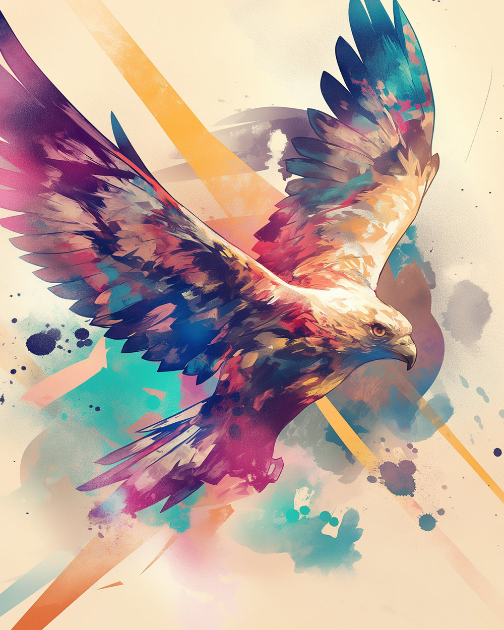 Der Adler fliegt hoch Diamond Painting