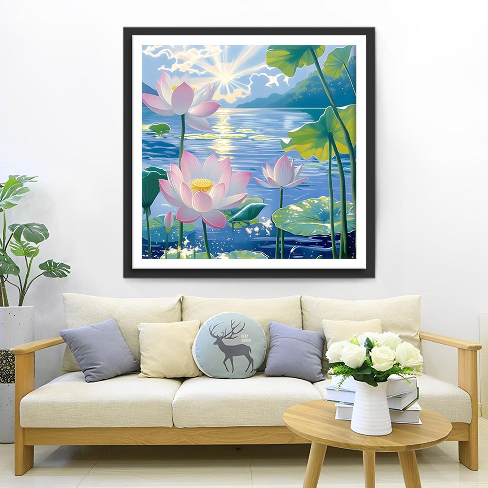 Der anmutige Lotus Diamond Painting