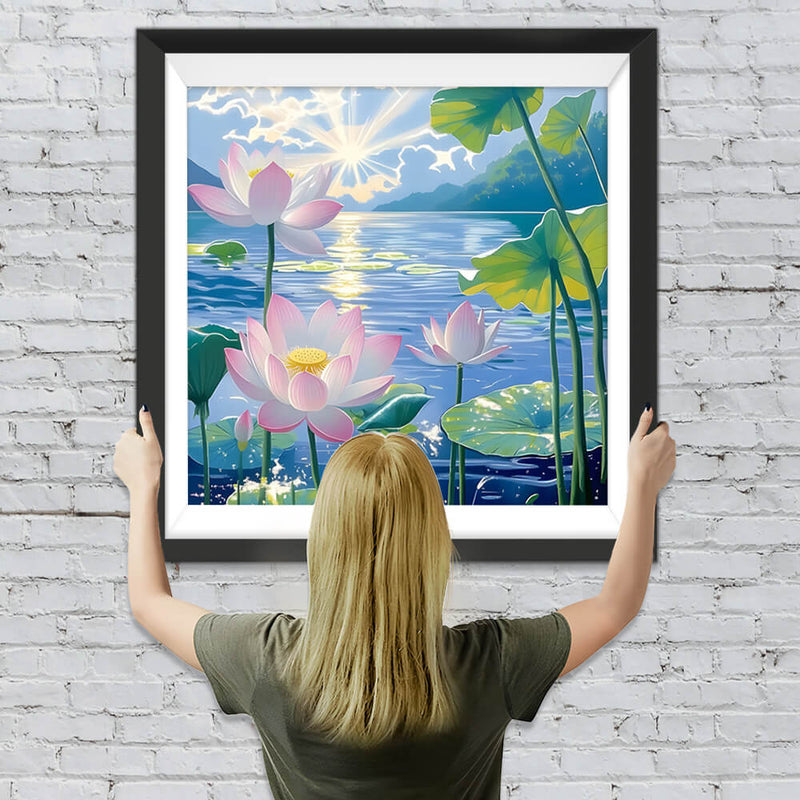 Der anmutige Lotus Diamond Painting
