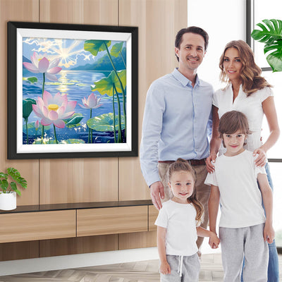 Der anmutige Lotus Diamond Painting