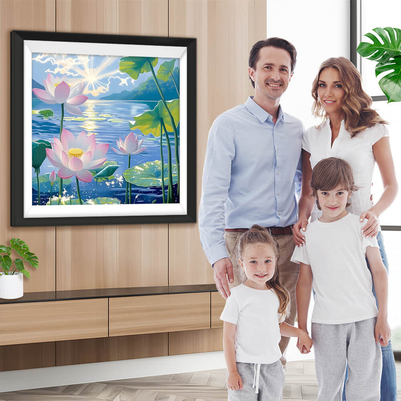 Der anmutige Lotus Diamond Painting