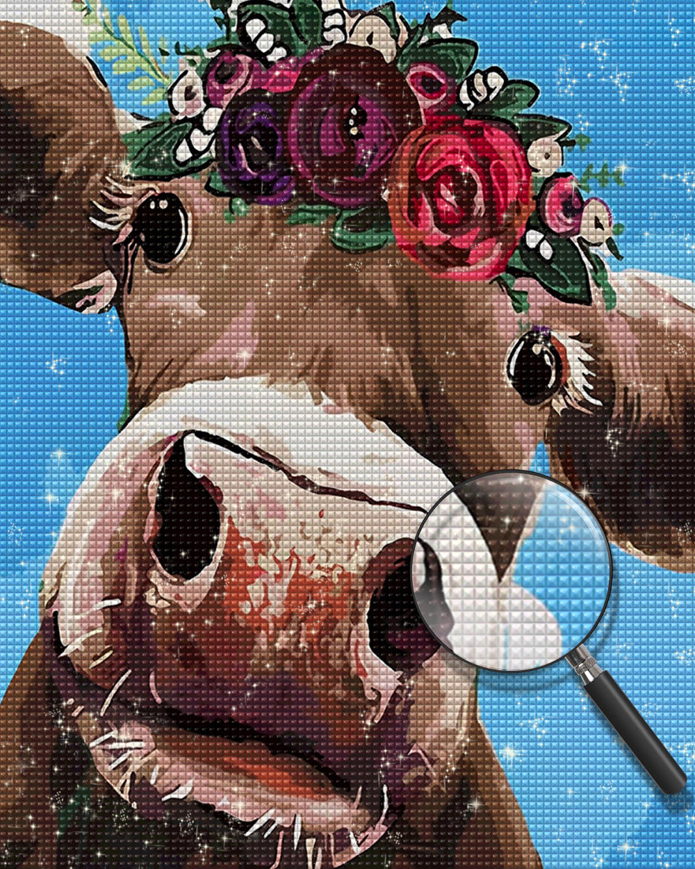 Der Blick der Kuh Diamond Painting