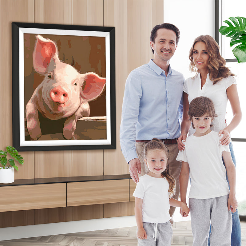 Der Blick des Schweins Diamond Painting