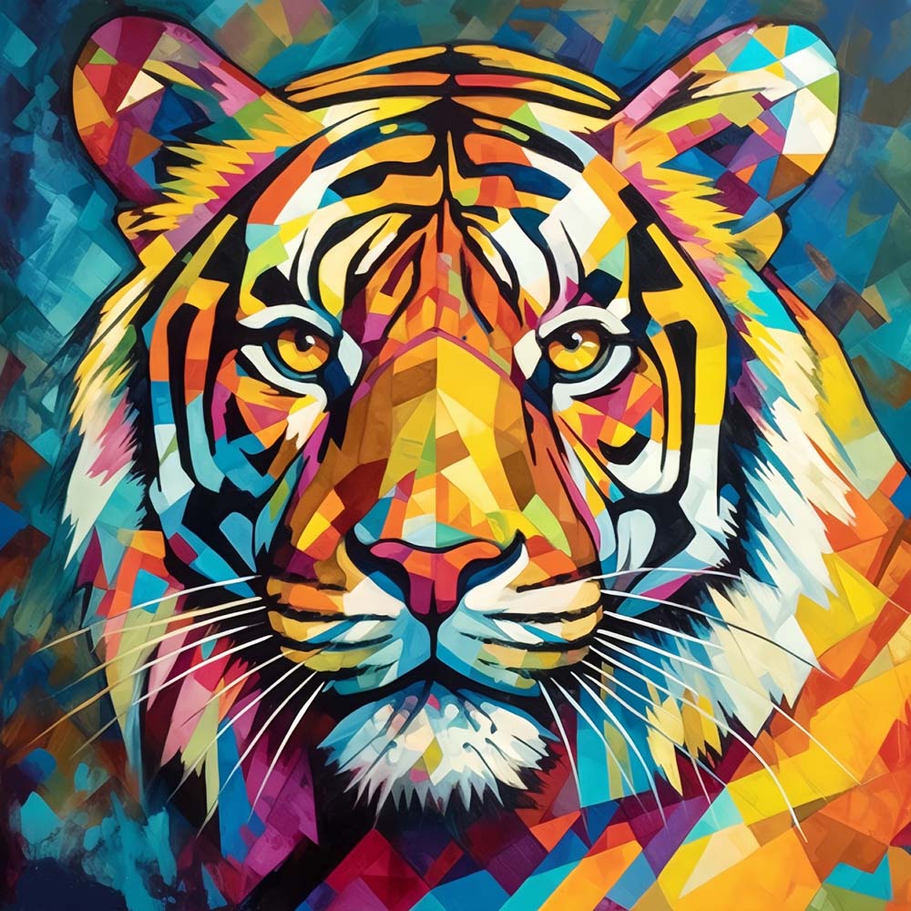 Der Blick des Tigers Diamond Painting