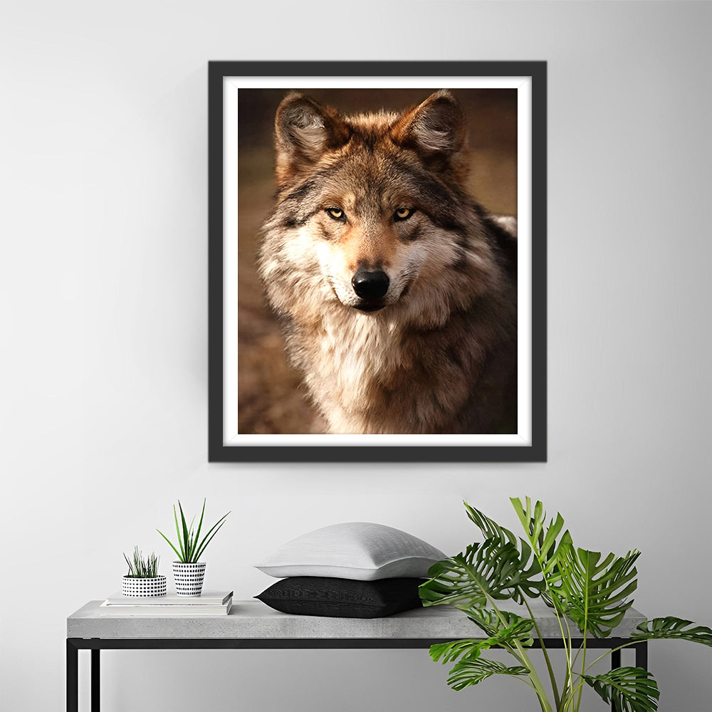 Der Blick des Wolfes Diamond Painting
