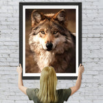 Der Blick des Wolfes Diamond Painting