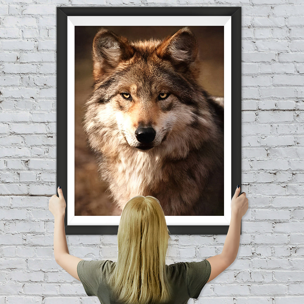 Der Blick des Wolfes Diamond Painting