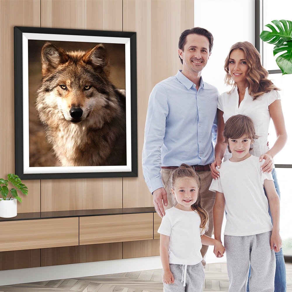 Der Blick des Wolfes Diamond Painting