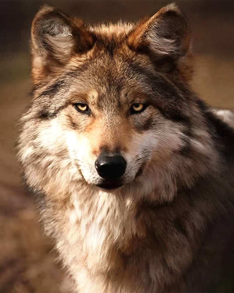 Der Blick des Wolfes Diamond Painting