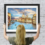 Der Fluss in der Stadt Diamond Painting