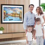 Der Fluss in der Stadt Diamond Painting