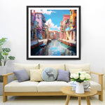 Der Fluss Venedig an einem sonnigen Tag Diamond Painting