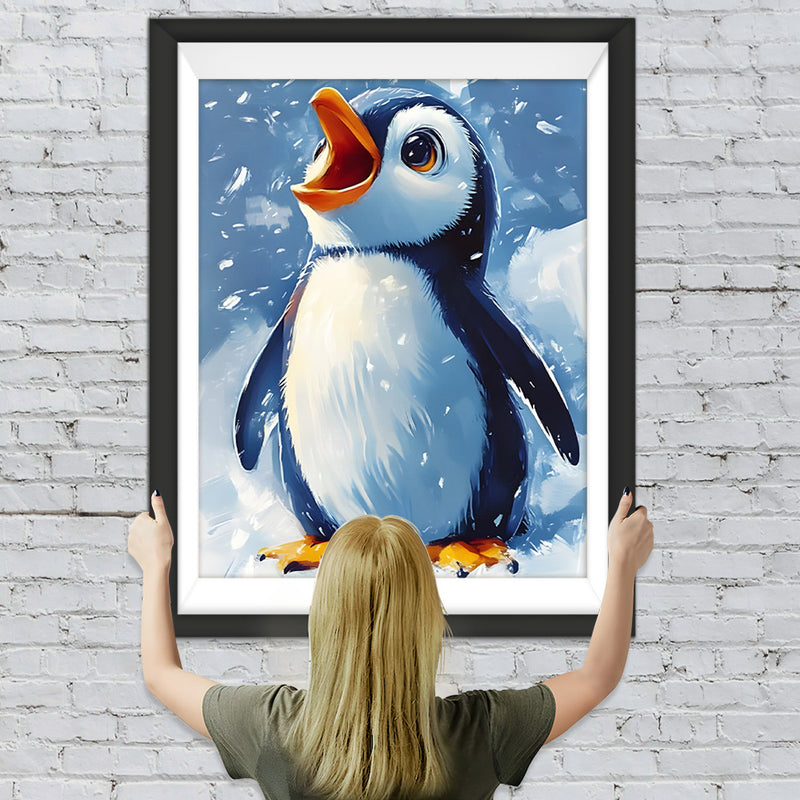 Der kleine Pinguin singt Diamond Painting