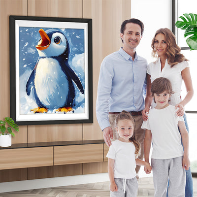 Der kleine Pinguin singt Diamond Painting