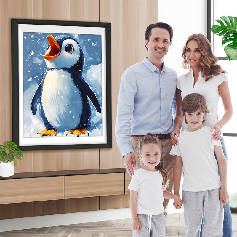 Der kleine Pinguin singt Diamond Painting