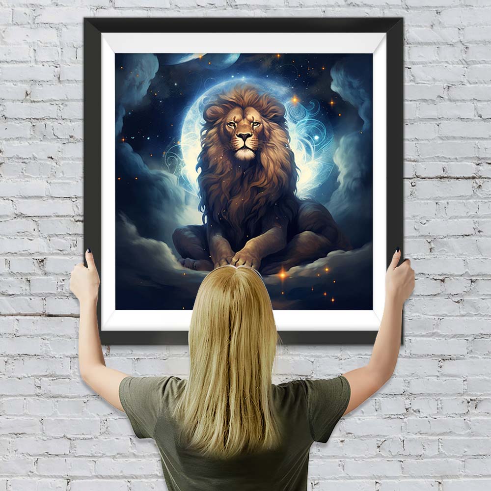 Der Löwe in den Wolken Diamond Painting