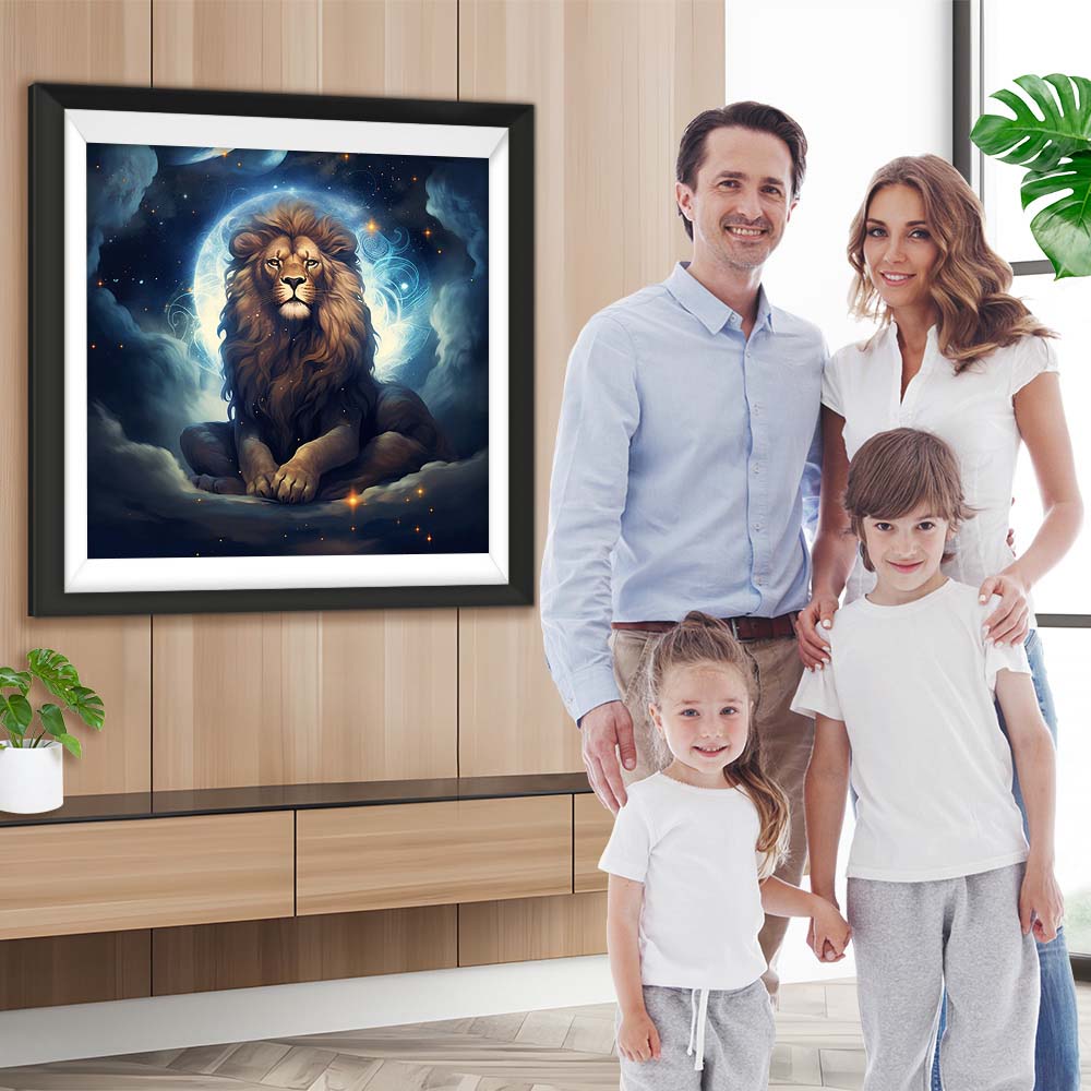 Der Löwe in den Wolken Diamond Painting