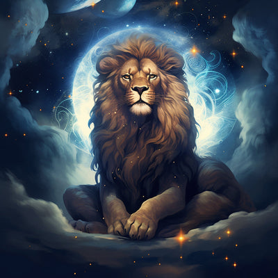 Der Löwe in den Wolken Diamond Painting