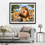 Der Löwenkönig und seine Familie Diamond Painting