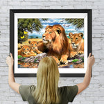 Der Löwenkönig und seine Familie Diamond Painting