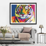 Der majestätische farbenprächtige Tiger Diamond Painting