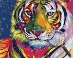 Der majestätische farbenprächtige Tiger Diamond Painting