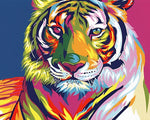Der majestätische farbenprächtige Tiger Diamond Painting
