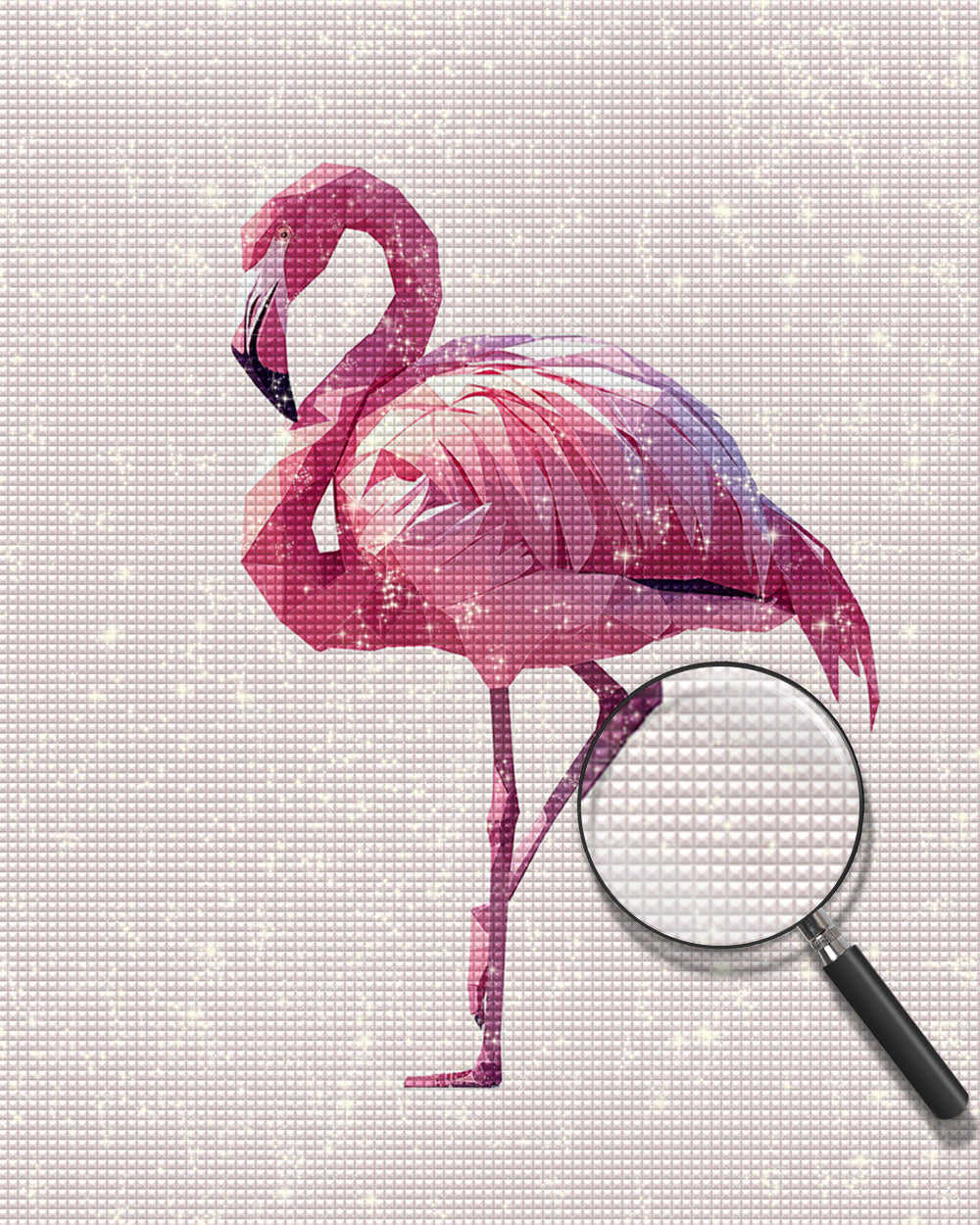 Der rosarote Flamingo Diamond Painting