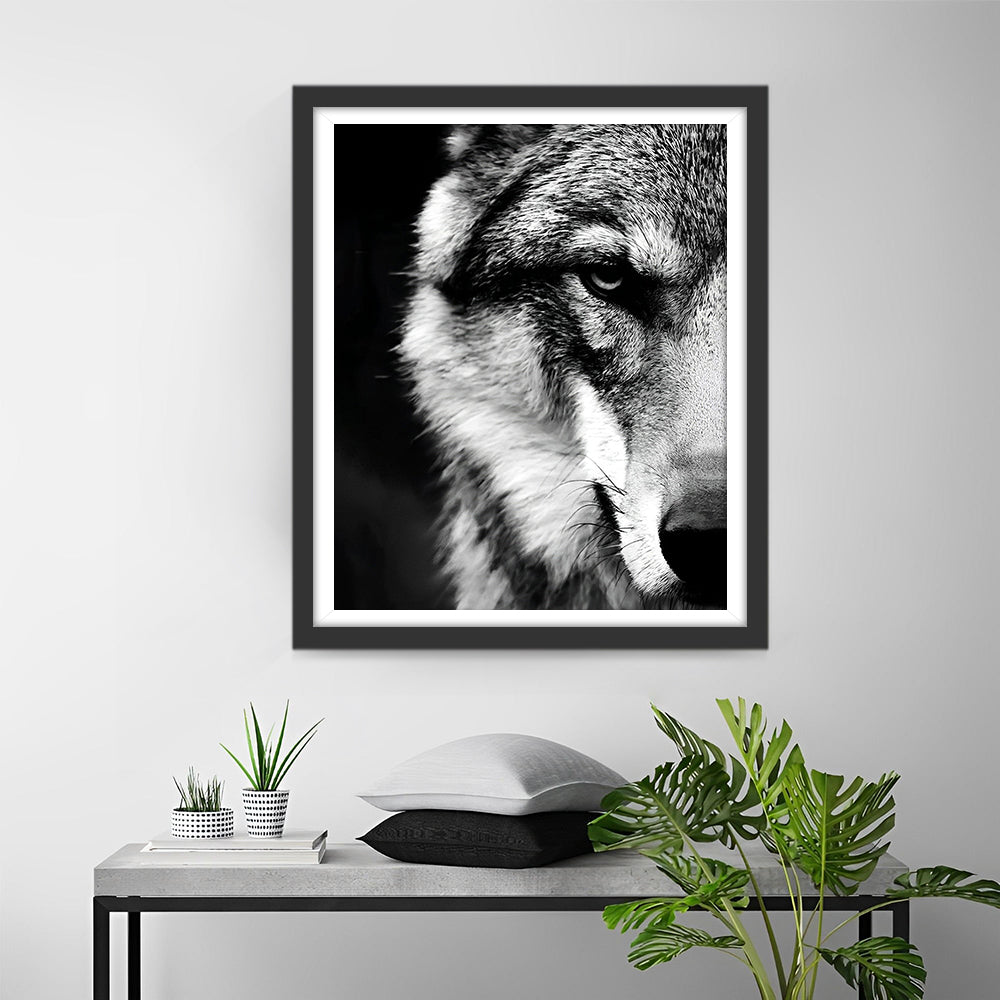 Der verborgene Wolf Diamond Painting