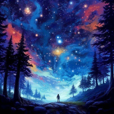Der weite Sternenhimmel Diamond Painting