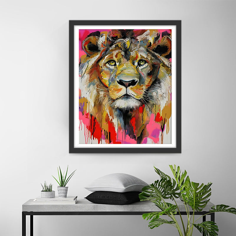 Der Wunsch des Löwenkönigs Diamond Painting