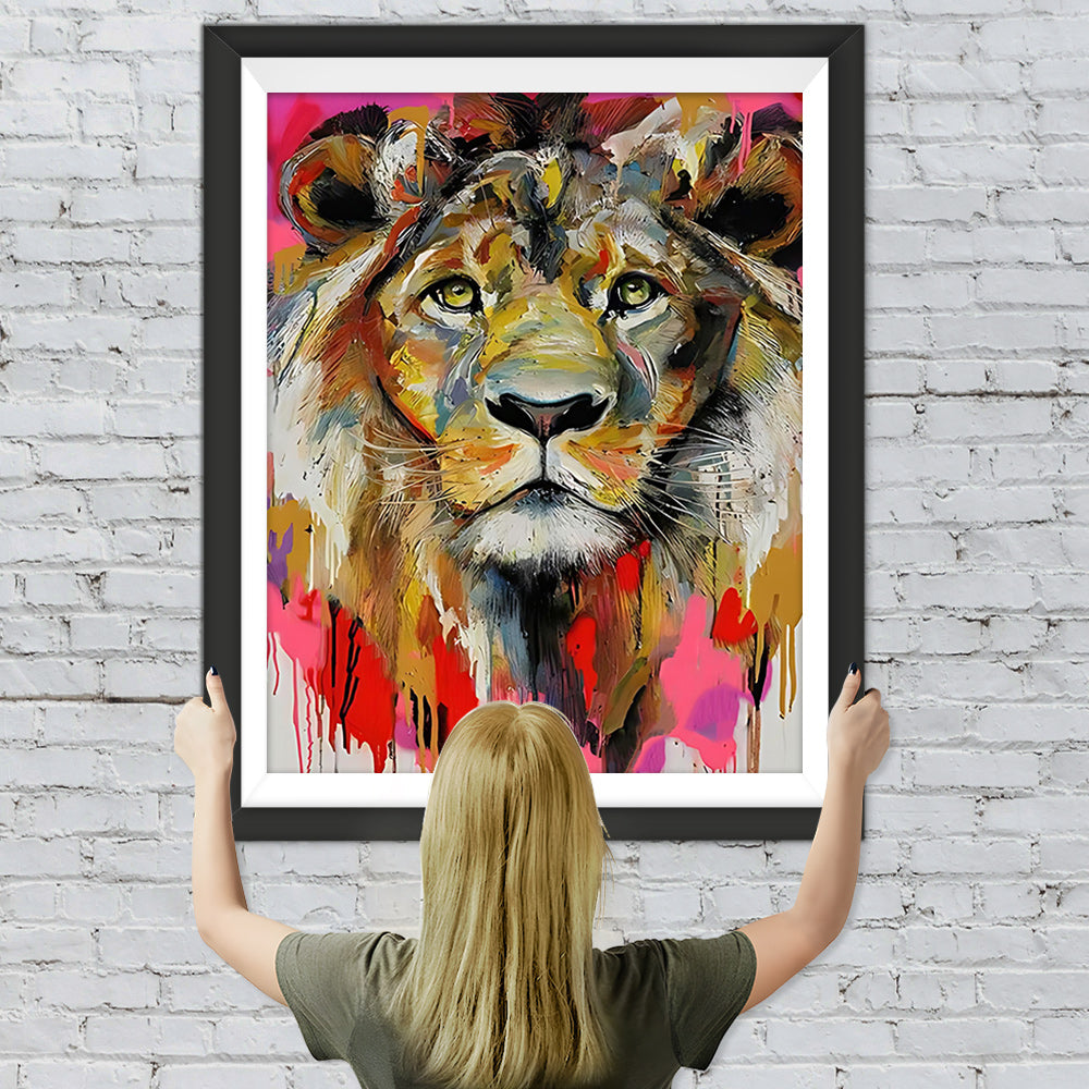 Der Wunsch des Löwenkönigs Diamond Painting