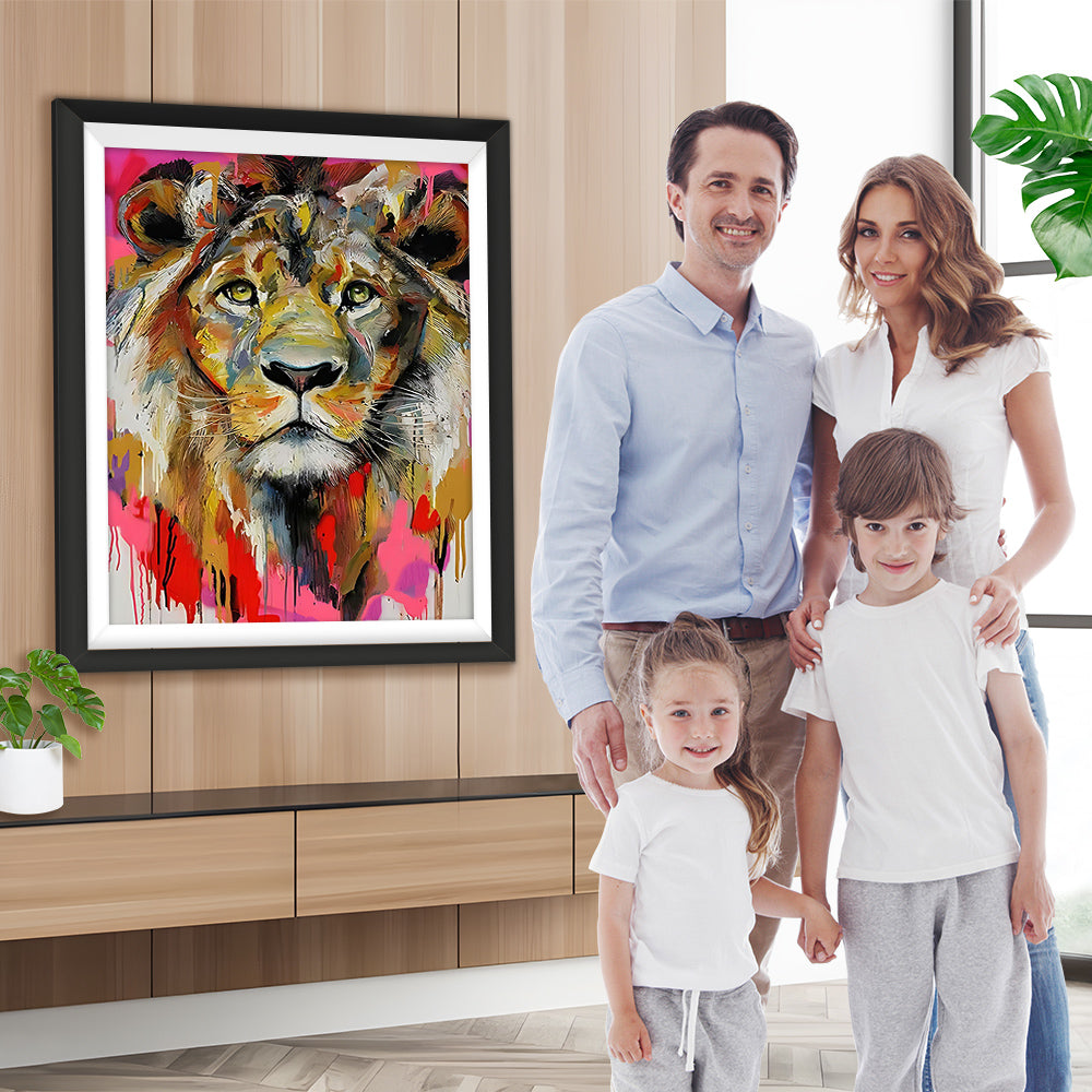 Der Wunsch des Löwenkönigs Diamond Painting