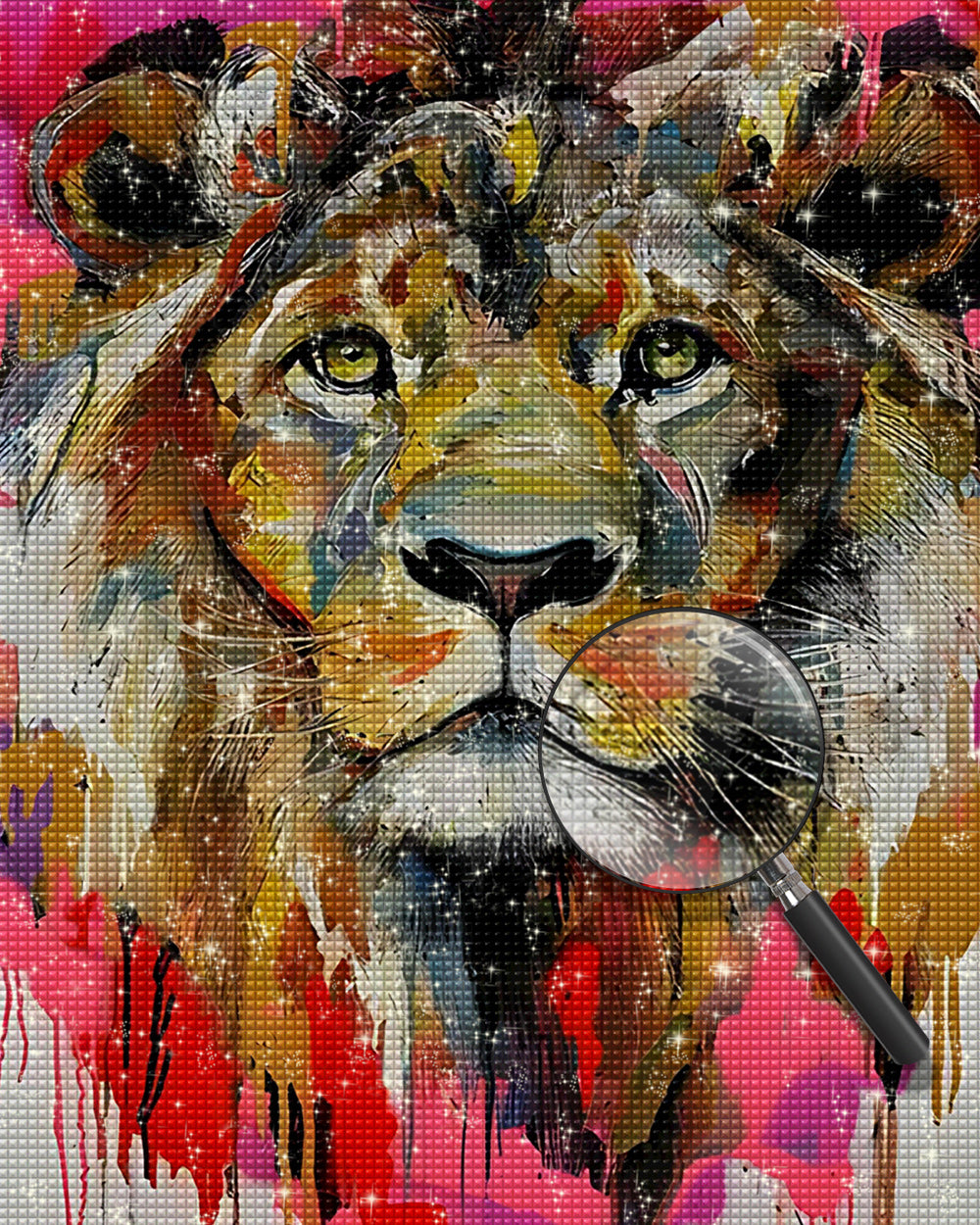 Der Wunsch des Löwenkönigs Diamond Painting