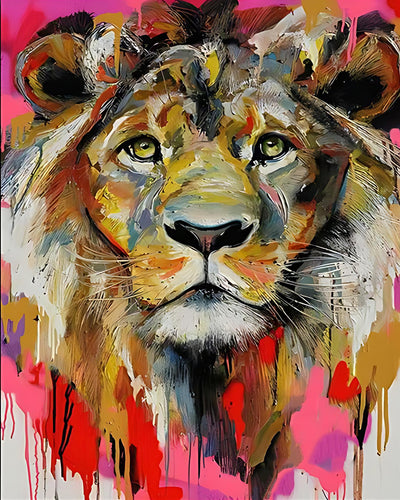 Der Wunsch des Löwenkönigs Diamond Painting