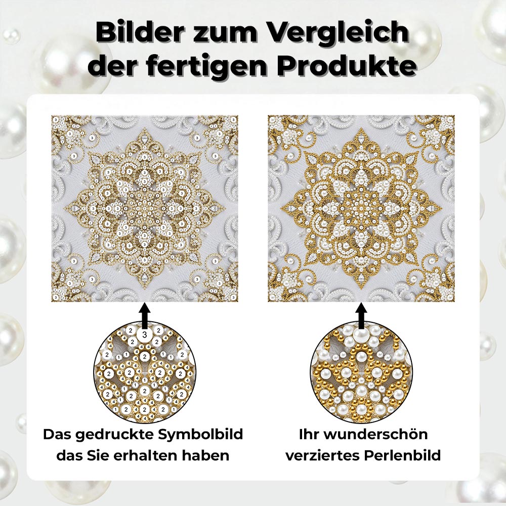 Diamond Painting | Perlenmalerei | Goldenes Mandala