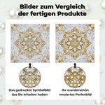 Diamond Painting | Perlenmalerei | Goldenes Mandala