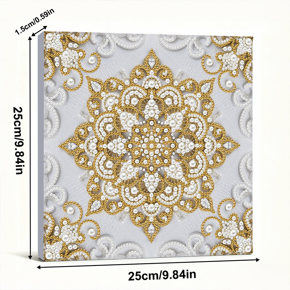 Diamond Painting | Perlenmalerei | Goldenes Mandala