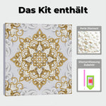 Diamond Painting | Perlenmalerei | Goldenes Mandala