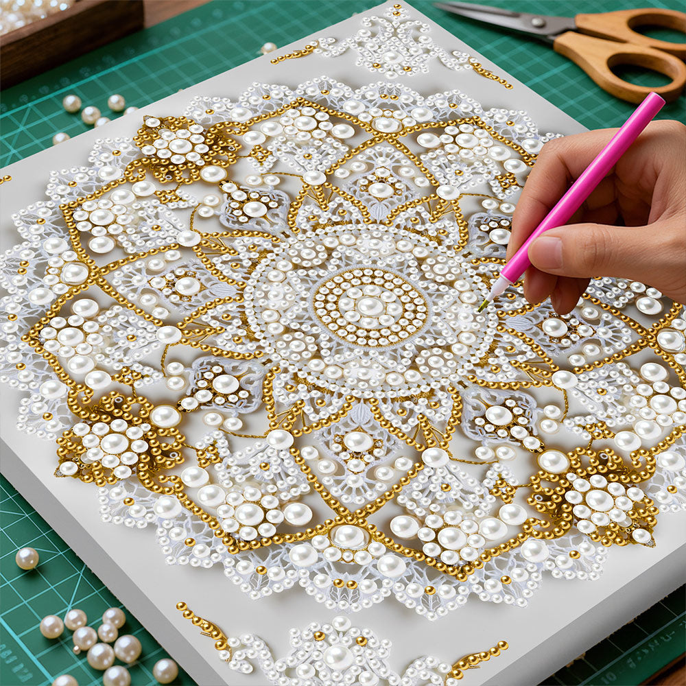 Diamond Painting | Perlenmalerei | Lotus Mandala