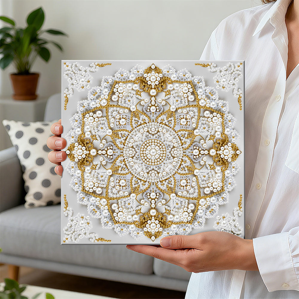 Diamond Painting | Perlenmalerei | Lotus Mandala