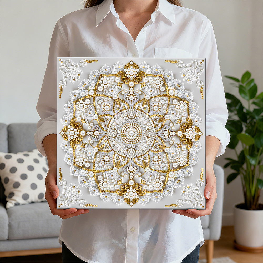 Diamond Painting | Perlenmalerei | Lotus Mandala