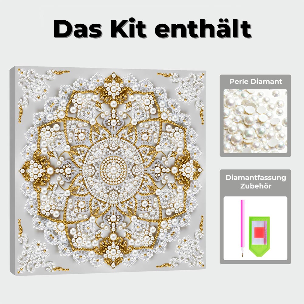 Diamond Painting | Perlenmalerei | Lotus Mandala