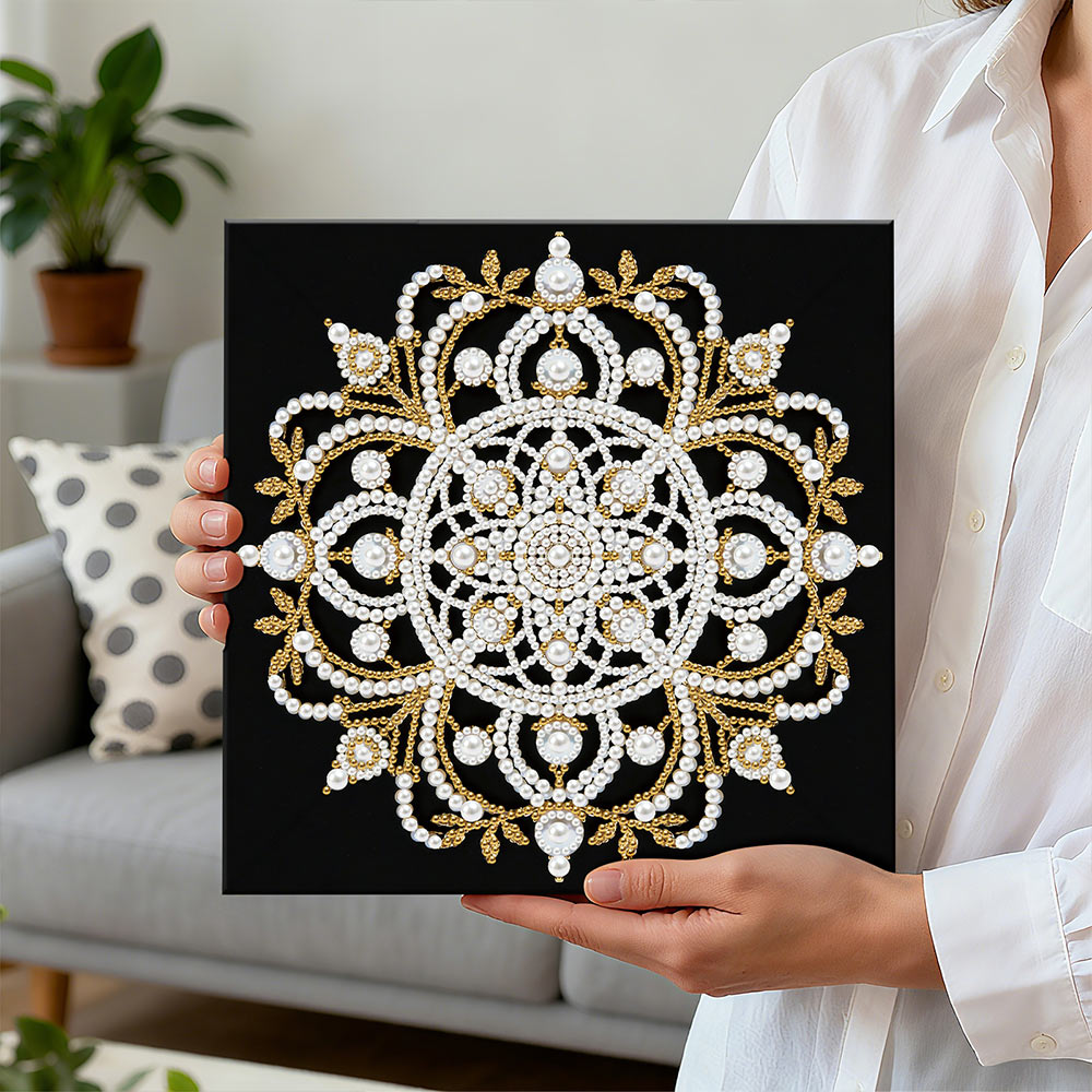 Diamond Painting | Perlenmalerei | Mandala in der Dunkelheit