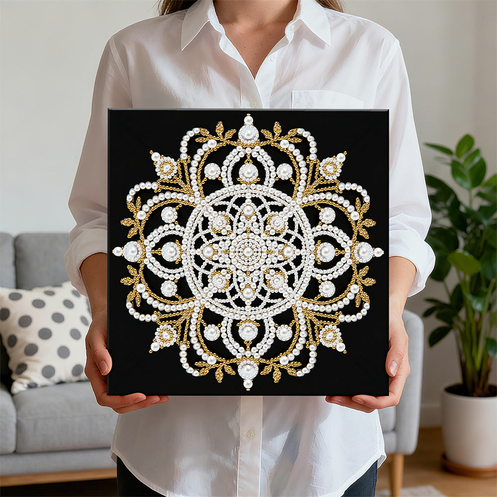 Diamond Painting | Perlenmalerei | Mandala in der Dunkelheit