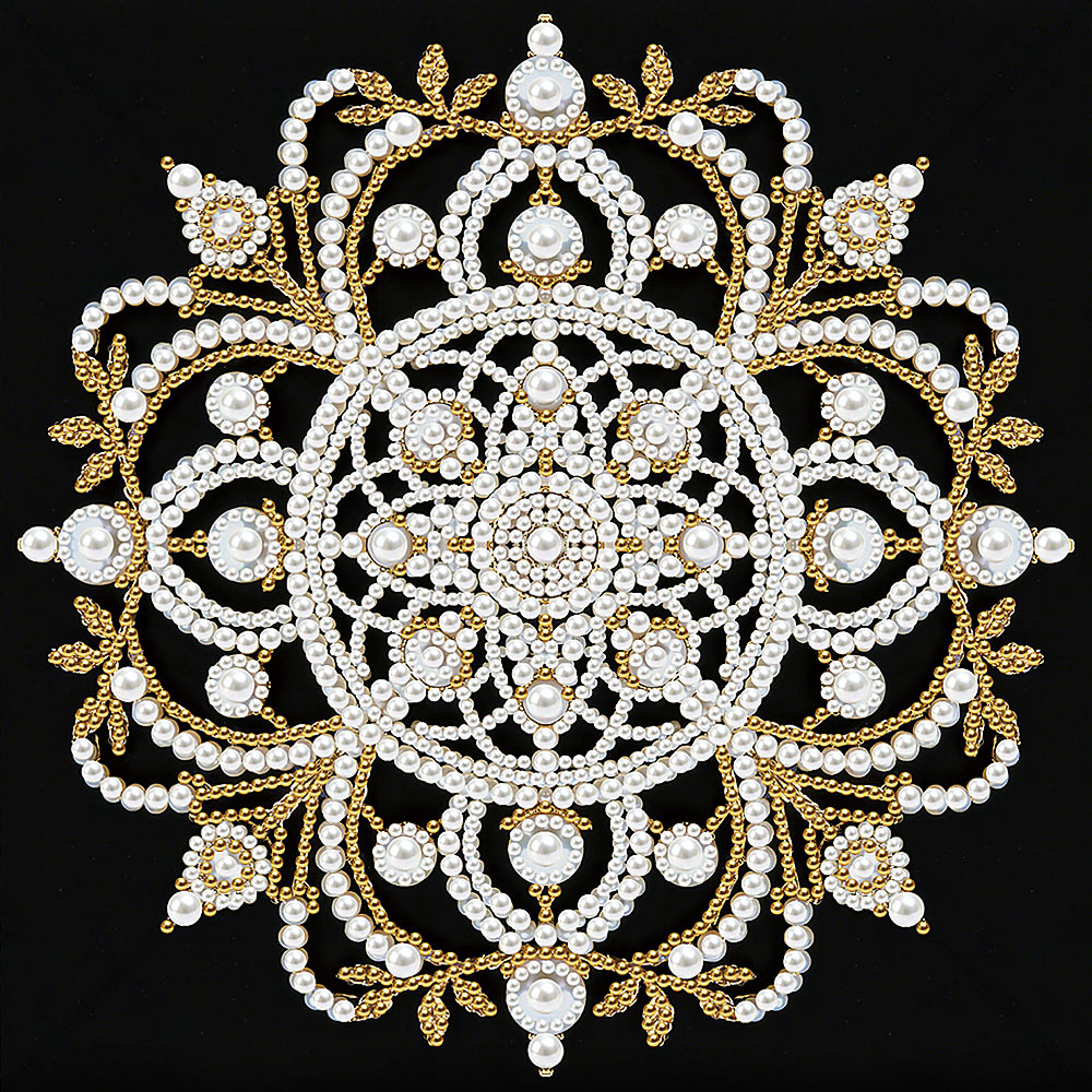 Diamond Painting | Perlenmalerei | Mandala in der Dunkelheit
